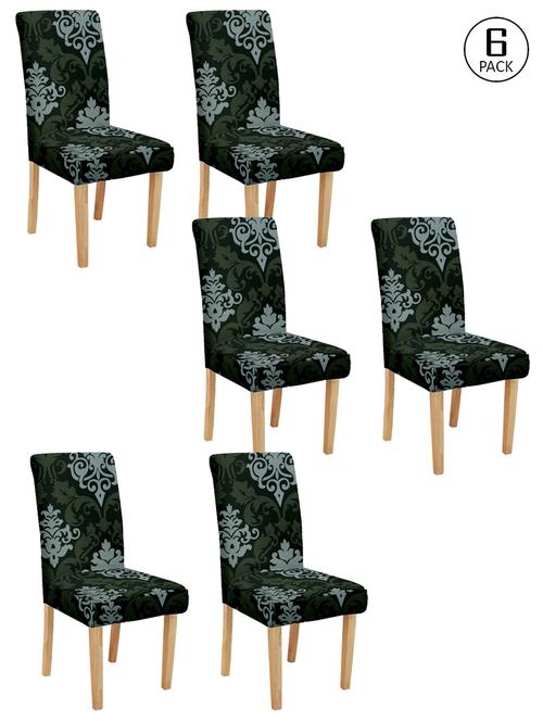 cortina spandex elastic chair cover stretch removable washable (6 pc) - 17796587 - Very Small Image - 1
