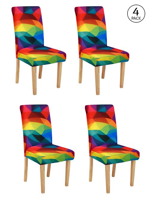 cortina spandex elastic chair cover stretch removable washable (4 pc) - 17796610 - Very Small Image - 1