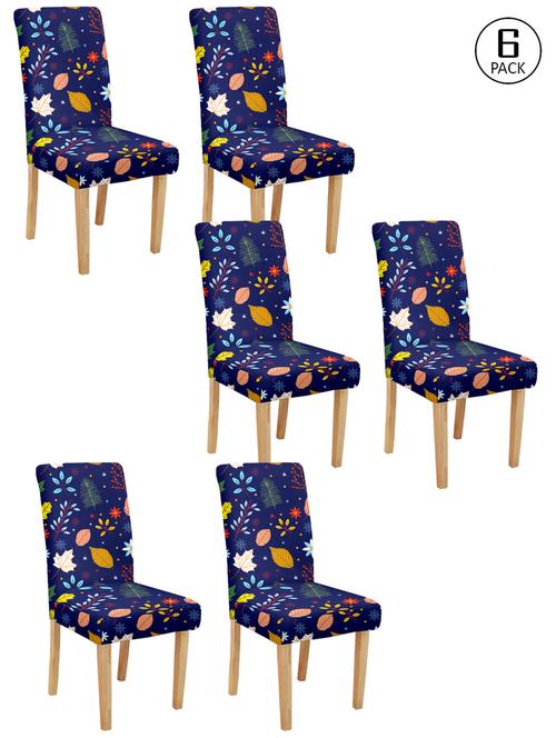 cortina spandex elastic chair cover stretch removable washable (6 pc) - 17796619 - Very Small Image - 1