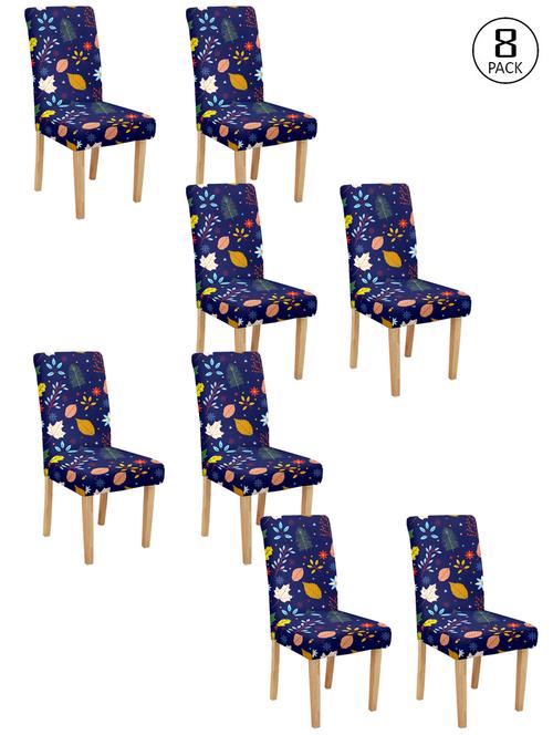 cortina spandex elastic chair cover stretch removable washable (8 pc) - 17796620 - Very Small Image - 1