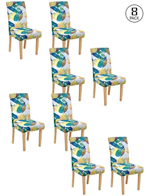 cortina spandex elastic chair cover stretch removable washable (8 pc) - 17796624 - Very Small Image - 1