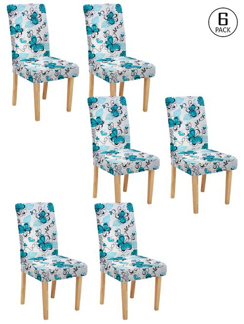 cortina spandex elastic chair cover stretch removable washable (6 pc) - 17796631 - Very Small Image - 1