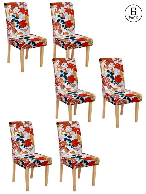 cortina spandex elastic chair cover stretch removable washable (6 pc) - 17796635 - Very Small Image - 1