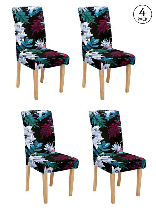 cortina spandex elastic chair cover stretch removable washable (4 pc) - 17796638 - Very Small Image - 1