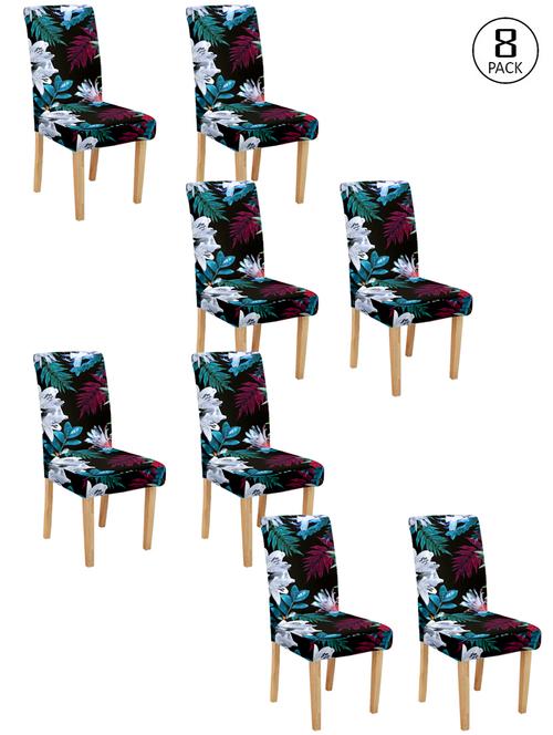 cortina spandex elastic chair cover stretch removable washable (8 pc) - 17796640 - Very Small Image - 1