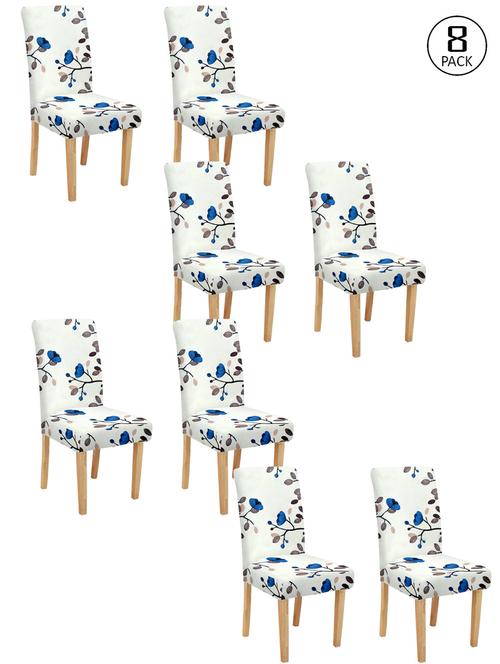 cortina spandex elastic chair cover stretch removable washable (8 pc) - 17796656 - Very Small Image - 1