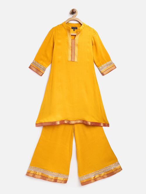 yellow rayon suit set - 17796692 - Very Small Image - 1