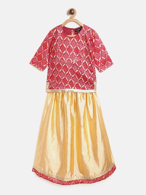 pink silk blend suit set - 17796696 - Very Small Image - 1