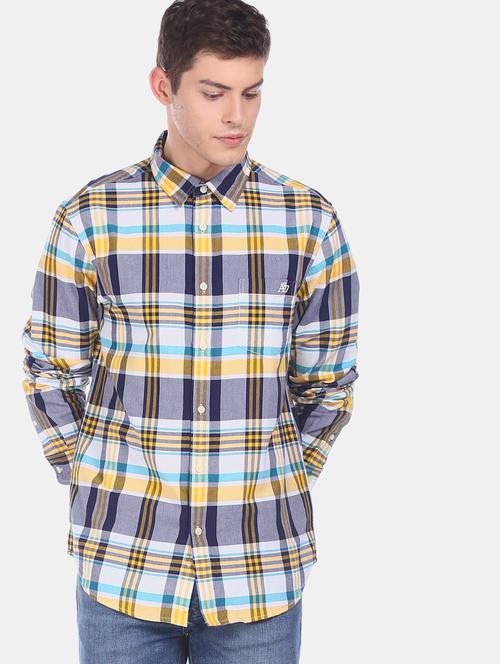 multi colored checkered casual shirt - 17798034 - Very Small Image - 1