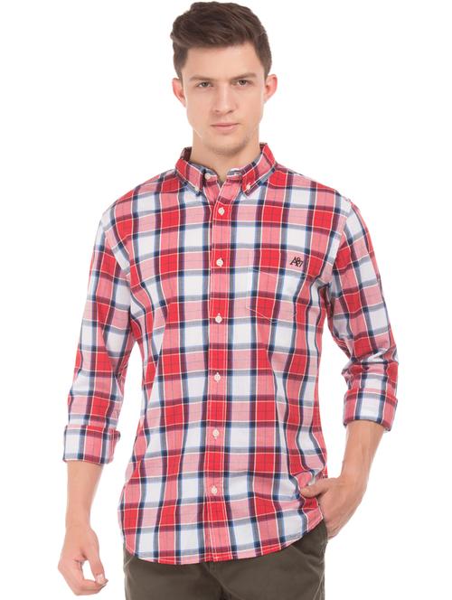 red checkered casual shirt - 17798047 - Very Small Image - 1