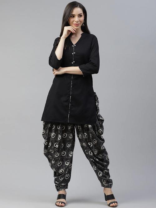 solid kurta salwar set - 17798122 - Very Small Image - 1