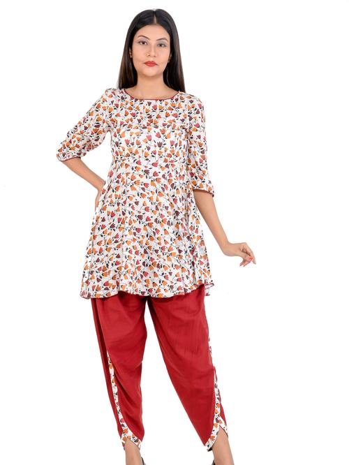 latest designed multi color dhoti kurta - 17798152 - Very Small Image - 1