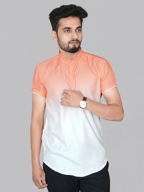 orange ombre casual shirt - 17798299 - Very Small Image - 1