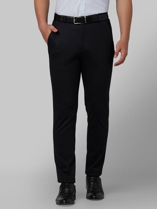 grey textured flat front formal trouser - 17799124 - Very Small Image - 1