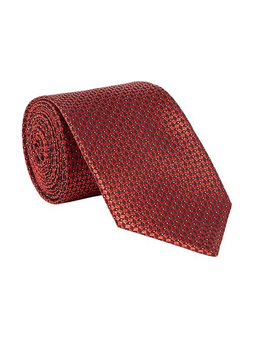 red silk blend tie - 17799603 - Very Small Image - 1