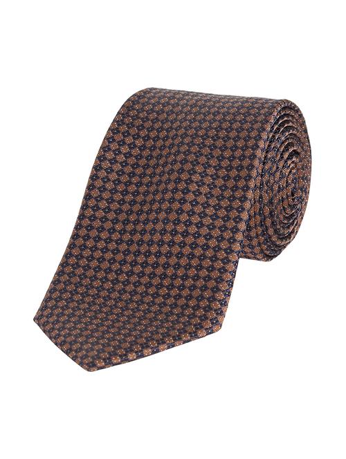 brown silk blend tie - 17799607 - Very Small Image - 1