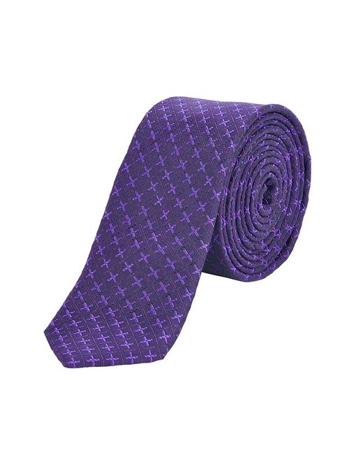 purple silk blend tie - 17799620 - Very Small Image - 1