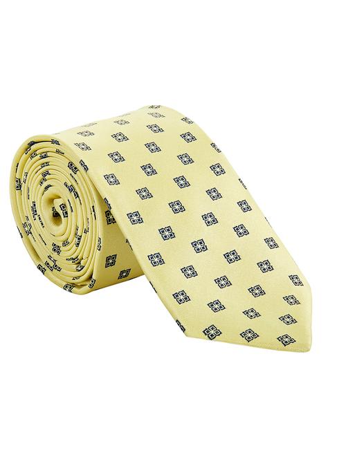 yellow silk blend tie - 17799622 - Very Small Image - 1