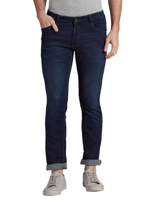 dark blue light washed denim jean - 17799778 - Very Small Image - 1