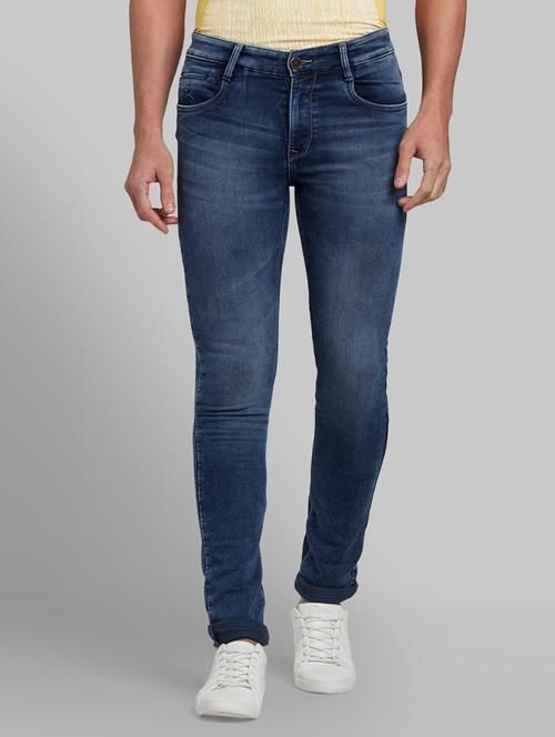 navy blue light washed denim jean - 17799789 - Very Small Image - 1