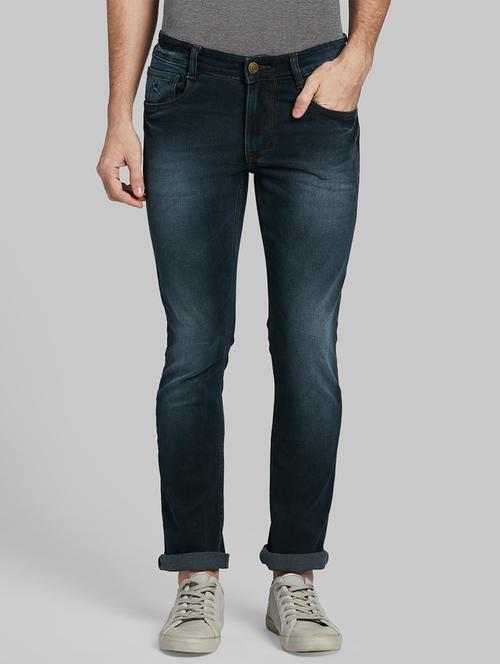dark blue light washed denim jean - 17799827 - Very Small Image - 1