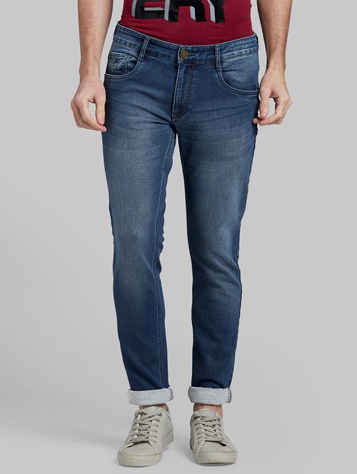 navy blue light washed denim jean - 17799842 - Very Small Image - 1