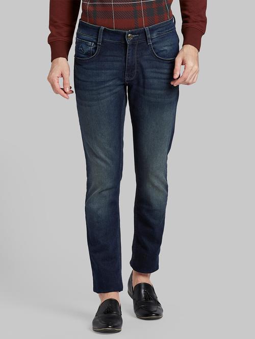 dark blue light washed denim jean - 17799851 - Very Small Image - 1