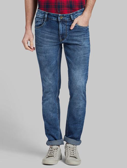 blue light washed denim jean - 17799872 - Very Small Image - 1