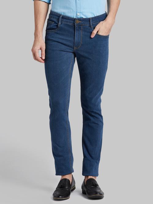 navy blue light washed denim jean - 17799927 - Very Small Image - 1
