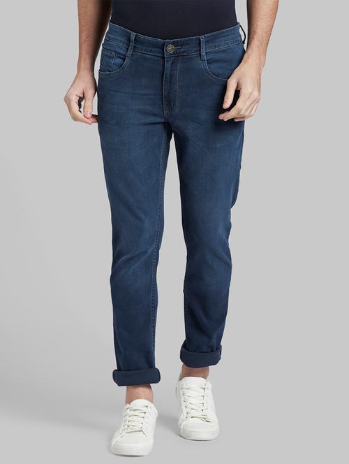 navy blue light washed denim jean - 17799928 - Very Small Image - 1