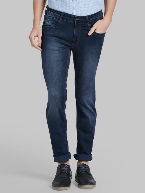 dark blue light washed denim jean - 17799935 - Very Small Image - 1