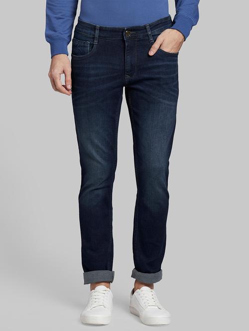 dark blue light washed denim jean - 17799999 - Very Small Image - 1