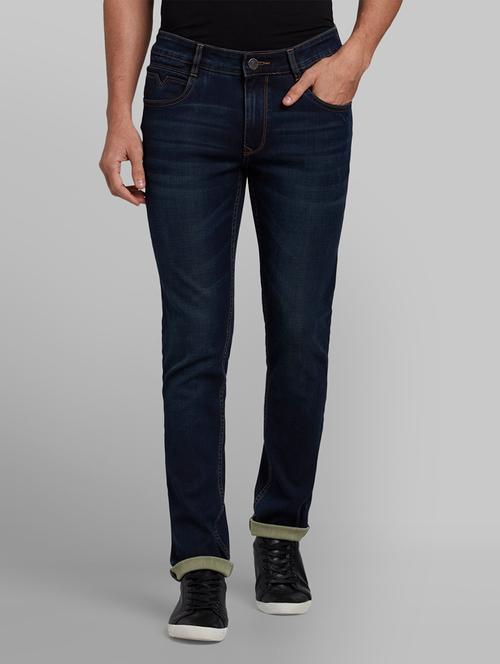 navy blue light washed denim jean - 17800021 - Very Small Image - 1