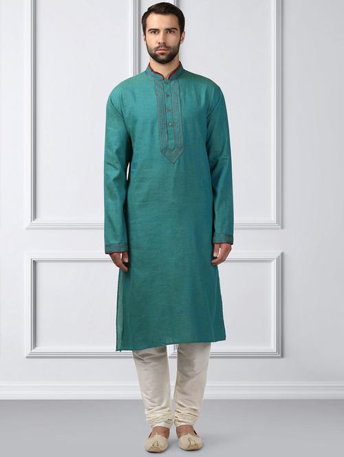 green solid long kurta - 17800784 - Very Small Image - 1