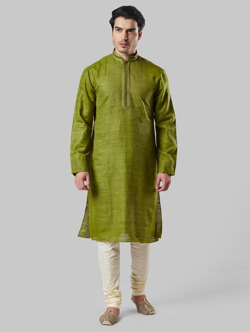 green solid long kurta - 17800832 - Very Small Image - 1