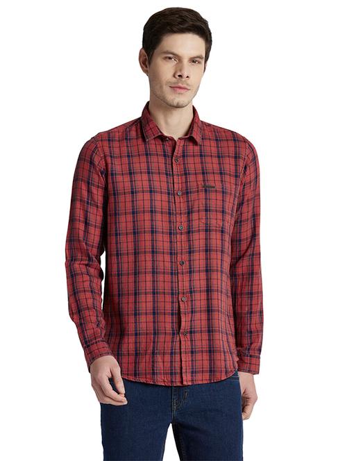 red checkered casual shirt - 17800957 - Very Small Image - 1