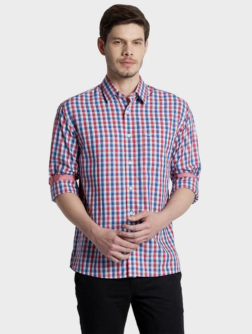 red checkered casual shirt - 17801003 - Very Small Image - 1