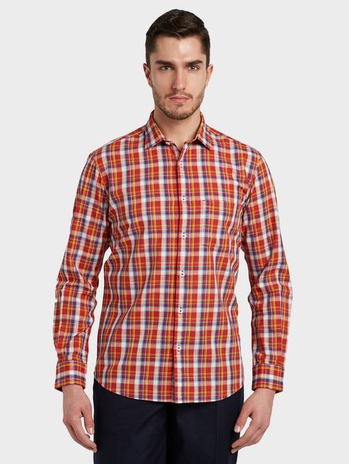 red checkered casual shirt - 17801501 - Very Small Image - 1