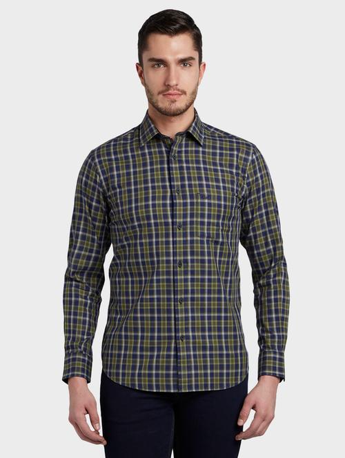 green checkered casual shirt - 17801607 - Very Small Image - 1