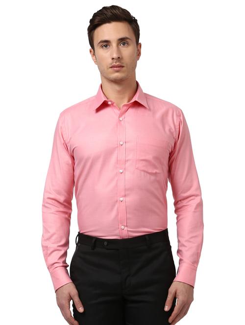 pink solid formal shirt - 17801612 - Very Small Image - 1