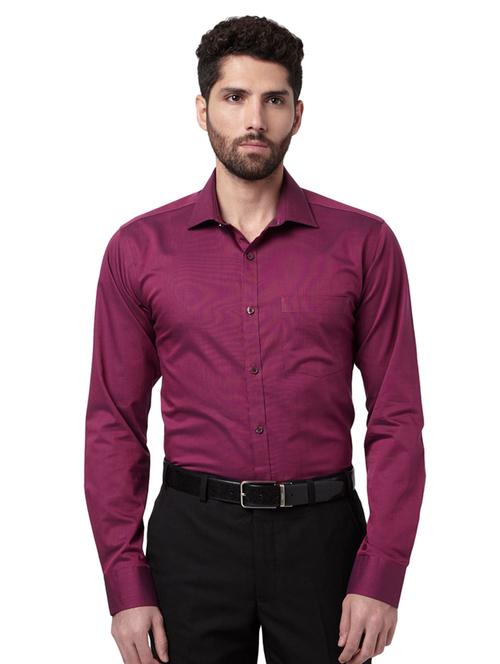 red solid formal shirt - 17801848 - Very Small Image - 1