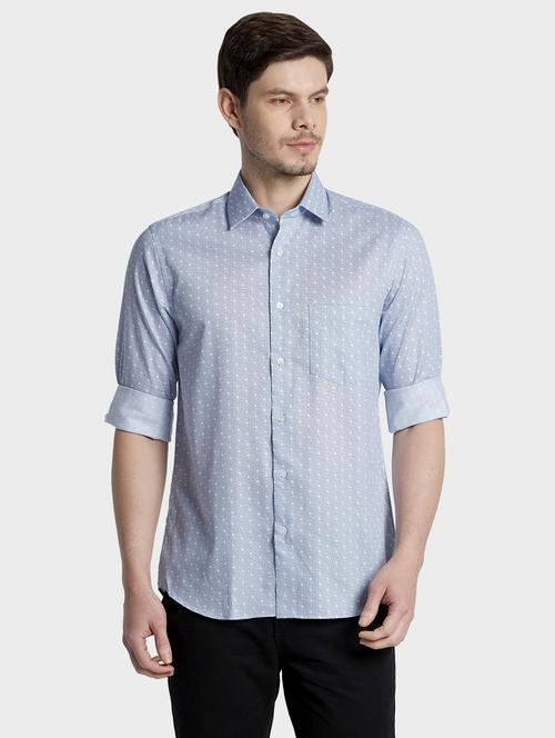blue printed casual shirt - 17802028 - Very Small Image - 1
