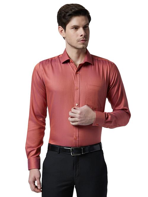 red solid formal shirt - 17802061 - Very Small Image - 1