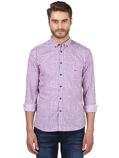 pink checkered casual shirt - 17802150 - Very Small Image - 1