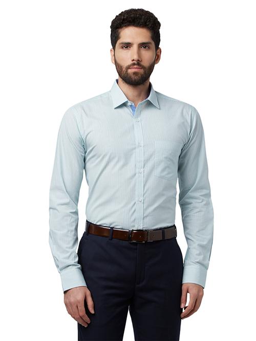 blue checkered formal shirt - 17802391 - Very Small Image - 1