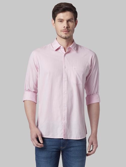 pink solid casual shirt - 17802509 - Very Small Image - 1