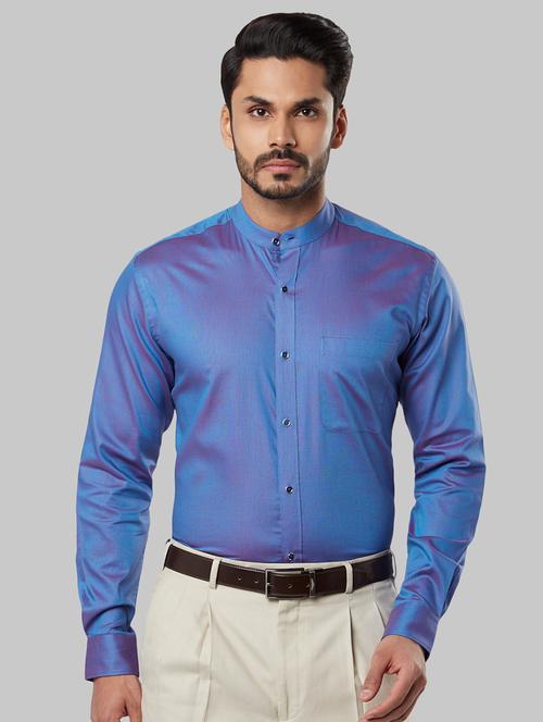 turquoise solid formal shirt - 17802595 - Very Small Image - 1