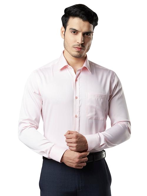 pink solid formal shirt - 17802714 - Very Small Image - 1