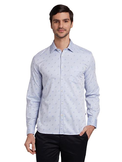 purple printed casual shirt - 17802897 - Very Small Image - 1