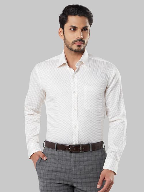 yellow printed formal shirt - 17803018 - Very Small Image - 1